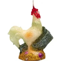 Декоративная новогодняя свеча Devilon Петушок 6.5х3.2х7.2 см (792122)