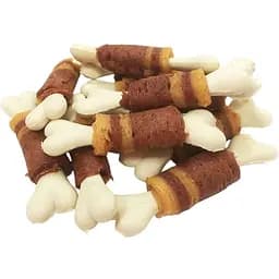 Лакомство для собак Селянські Смаколики кальциевые косточки с уткой и курицей 7 см 500 г