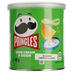 Чипси Pringles Cream & Onion Сметана та цибуля 40 г