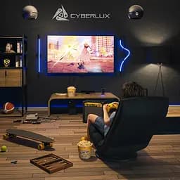 Геймерське крісло Mealux Cyberlux Flex Fabric Black (GM-03 B)  - мініатюра 4