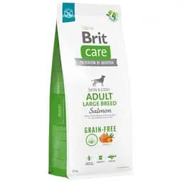 Сухой корм Brit Care Dog Grain-free Adult Large Breed для собак крупных пород, беззерновой с лососем, 12 кг