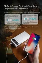 Батарея універсальна мобільна Romoss 30000mAh Sense8P+ (PHP30-515-1134) біла - мініатюра 5