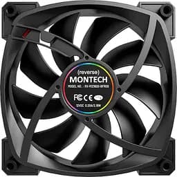 Вентилятор MONTECH 120MM RX120 PWM BLACK (RX120 PWM BLACK) - мініатюра 3