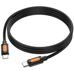 Дата кабель Borofone BX114 Structure Type-C to Type-C 60W (1m) Black - мініатюра 5