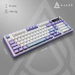 Клавіатура Ajazz AK980 V2 Gift Switch V2 Purple White Blue (AK980-V2-G-PWB) - мініатюра 15