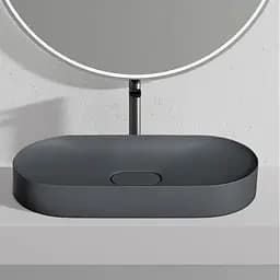 Умивальник Rea Iris 71 grey matt накладний REA-U4306, Сірий