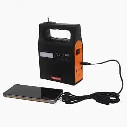 Зарядна сонячна станція Yobolife 3601-LM 6V Powerbank + ліхтар + FM радіо + MP3 + 2 лампи - мініатюра 6