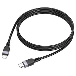 Дата кабель Hoco X109 Energy silicone Type-C to Lightning (1m) Black - мініатюра 3
