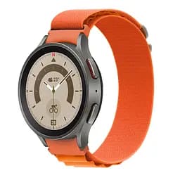 Ремінець для Samsung Galaxy Watch 5 40mm - помаранчевий Watchbands Cloth Wave ширина кріплення 20мм нейлоновий (WB028-4326730) - мініатюра 2