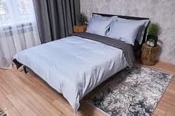 Комплект постільної білизни Moon&Star Satin Premium Skyline Gray євро 200х220 см наволочки 2х40х60 см