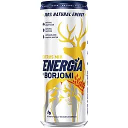 Напиток безалкогольный Borjomi Energia газированный соковый со вкусом Цитрусовых 0.24 л х 12 (ж/б)