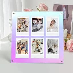 Фоторамка Fujifilm Instax Mini на 6 фото акрилова, різнокольорова - мініатюра 5