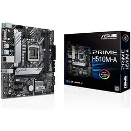 Материнська плата Asus Prime 1200 (H510) H510M-A, H510, 2xDDR4, Int.Video(CPU), 4xSATA3, 1xM.2, 1xPCI-E 16x 4.0, 2xPCI-E 1x 3.0, ALC8 4xUSB3.2/8xUSB2.0, VGA/HDMI/DP, MicroATX - мініатюра 2