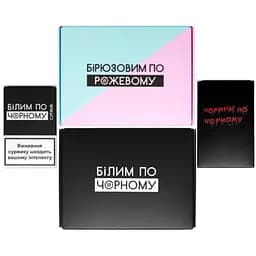 Настільна гра Barkingames Білим по чорному + Бірюзовим по рожевому з доповненнями Суржик + Чорним по чорному (укр.) (BPCH1+3)