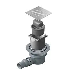Трап для душу Pestan Confluo Dry-1 горизонтальний з фланцем 10х10 см 30412 - мініатюра 3