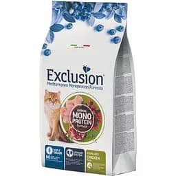 Сухой корм Exclusion Sterilized Chicken для стерилизованных кошек с курицей 1.5 кг