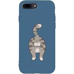 Чохол-накладка Toto Matt TPU 2 mm Print Case Apple iPhone 7 Plus/8 Plus #62 Catzad Navy Blue