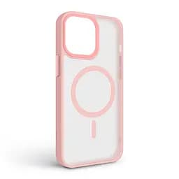 Чехол для Apple iPhone 13 Pro Max, Uniq MagCase, розовый, противоударный, панель-накладка с MagSafe, ударопрочный TPU+PC, с магнитом MagSafe, поддержка полноценной беспроводной зарядки, ArmorStandart (ARM75295) - мініатюра 2