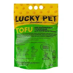 Наповнювач для котячого туалету Lucky Pet тофу з ароматом зеленого чаю 6 л - мініатюра 2