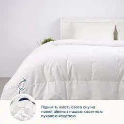 Ковдра ТЕП Cote Blanc Пухова-касетна 140x205 см білий (1-04088_00000) - мініатюра 3