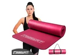 Коврик для фитнеса и йоги EasyFit NBR 10 мм Красный (EF-1919-R)