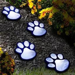 Світильник Solar Paw Print Lights на сонячній батареї 4 шт.