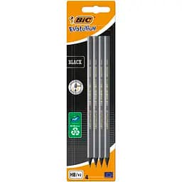 Карандаши чернографитные BIC Evolution Black 650 HB 4 шт. (896016)