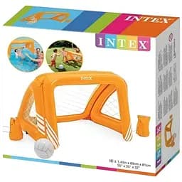 Ігровий набір Intex 58507, ворота для футболу та водного поло, з надувним м’ячем, 140x89x81 см