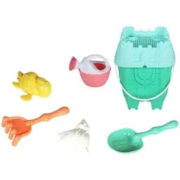 Песочный набор KZ 6444A-2 игрушки для песка: сито, формочки, ведро и лопатка