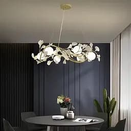 Подвесная люстра во флористических мотивах в корпусе кольцо Ø 75 см | Ст. D7370-750 GD Line F