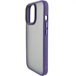 TPU+PC чохол Metal Buttons для Apple iPhone 15 Plus (6.7) Темно-фіолетовий / Dark Purple - мініатюра 3