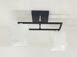 Потолочная Люстра на 2 плафона Valeso 6957B/2 Черный+Хром