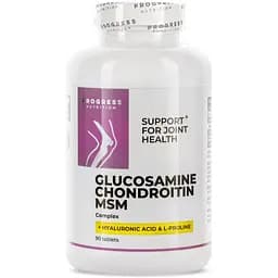Комплексний хондропротектор Progress Nutrition Glucosamine Chondroitin MSM Complex, 90 таблеток