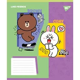 Набір зошитів Yes Line Friends Funny A5 в косу лінію 12 аркушів 25 шт. (767640) - мініатюра 6