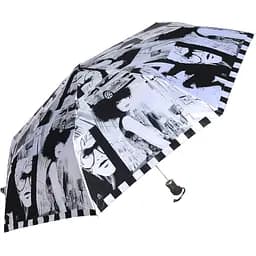 Женский складной зонтик полный автомат Zest 100 см черно-белый
