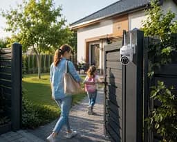 Поворотна погодозахисна IP Wi-Fi камера HX-A1536C / Поворотна вулична камера відеоспостереження / Wi-Fi камера з датчиком руху - мініатюра 4