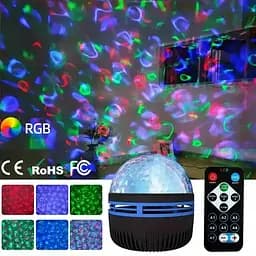 Ночник-проектор Q6 Star Light 3 режими | музичний режим до 30 м2, Синій