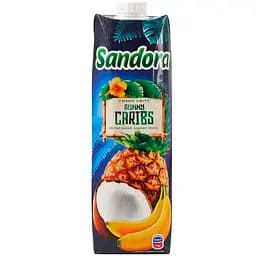Нектар Sandora Смаки світу Sunny Caribs Банан-ананас-кокос неосвітлений стерилізований 950 мл