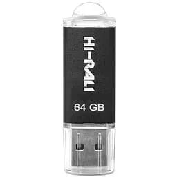 USB Flash Drive Hi-Rali Rocket 64 GB сталевий (ЦУ-00023838)