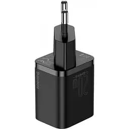 Мережевий зарядний пристрій Baseus Super Silicone PD Charger 1Type-C 20W CCSUP-B01 Black - мініатюра 6