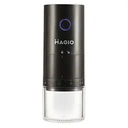 Аккумуляторная кофемолка для дома Magio MG-198 Li‑ion 1500мАч жерновой измельчитель кофейных зерен 25г Черный