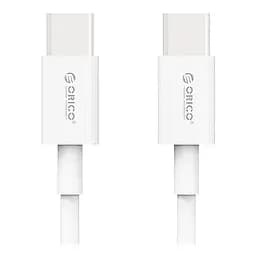 Кабель Orico USB Type-C - USB Type-C (M/M), 100W, 1 м White (CA913381)