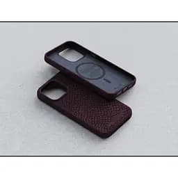 Чохол-накладка Njord Salmon Leather MagSafe Case Rust для iPhone 15 Pro (NA53SL03) - мініатюра 7