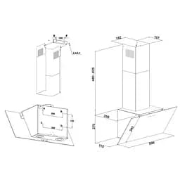 Витяжка ELEYUS CRISTAL 700 LED 60 WH - мініатюра 13