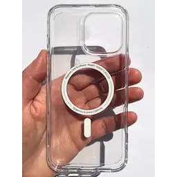 Чохол протиударний Spigen Ultra Hybrid MagFit MagSafe для Iphone 16 Pro (6.3") Прозорий Graphite ACS08130 - мініатюра 8