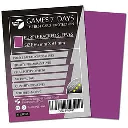 Аксессуар Games 7 Days Протекторы для карт Games7Days 66 х 91 мм MTG, 80 шт. Purple PREMIUM (GSD-PR6691)