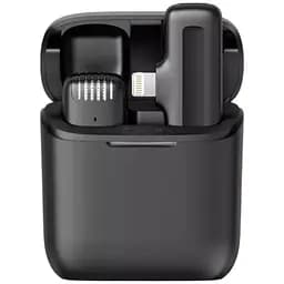 Мікрофон J11 Lightning петличний бездротовий приймач + мікрофон + зарядний кейс Black (17616)