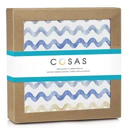 Пелюшки муслінові Cosas Waves 75x75 см, сині