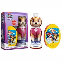 Набор Air-Val Paw Patrol Skye: Шампунь-гель 2в1 1Д 400 мл + мочалка (8411114097404)