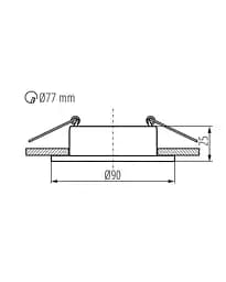 Точковий світильник Kanlux 37250 Feline DSO GX5.3/GU10 1x10W IP20 Bk - мініатюра 4